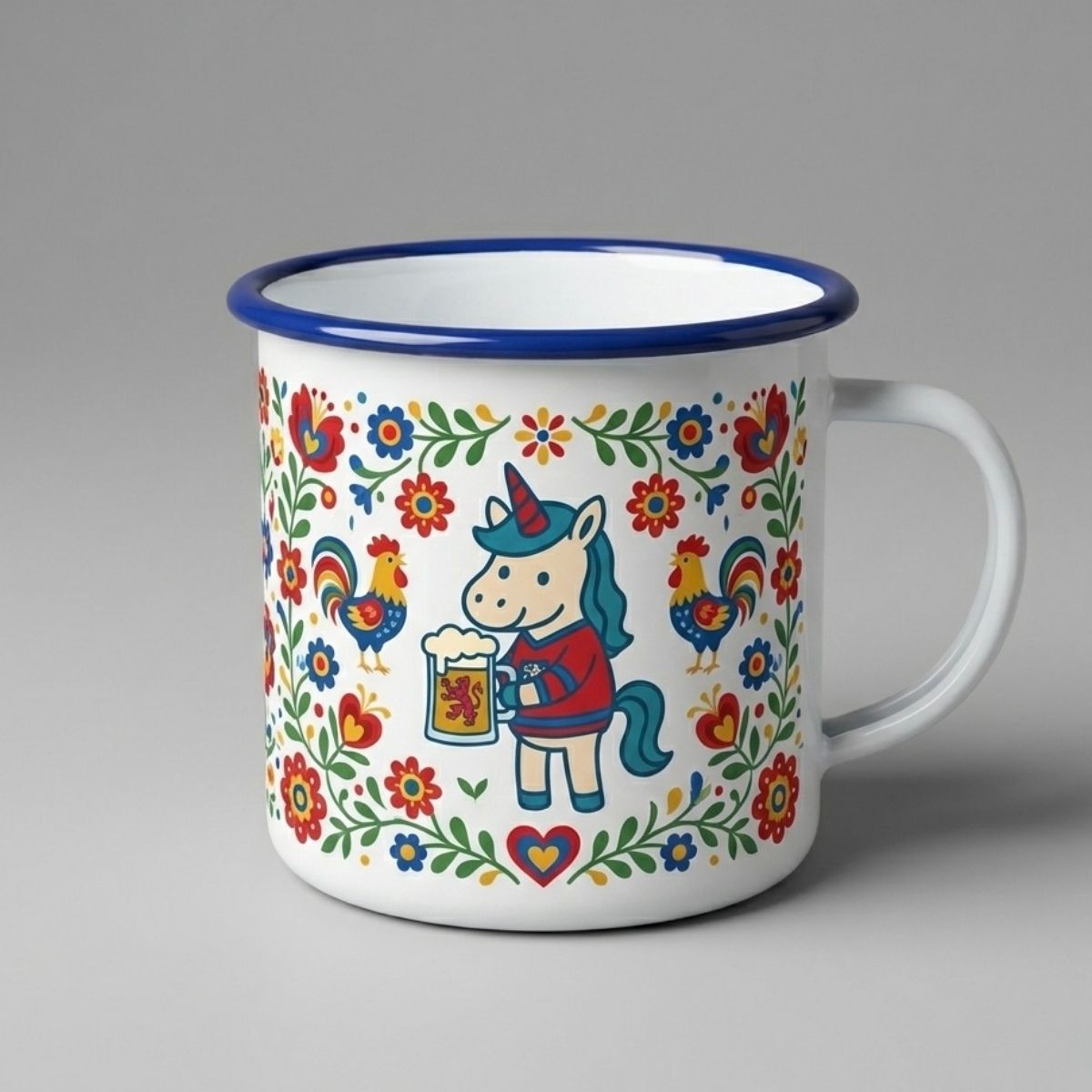 Folklore Enamel Mug